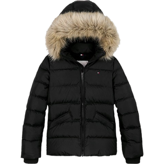 Faux Fur Hood Down Puffer Jacket