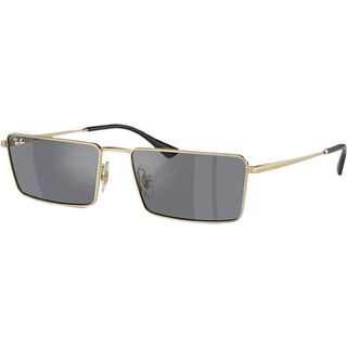 Ray - Ban Unisex RB3741 EMY 92136V Solbriller Metal Guld Grå Firkantet Normal Flash