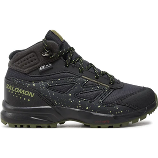 Salomon Juniors' Outway Mid ClimaSalomon Waterproof Phantom/Black/Safety Yellow, 32