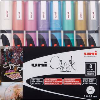 Uni Chalkmarker PWE-5M Metallic 8 stk.