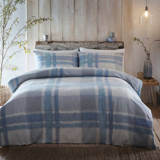 Appletree Appletree Blue Morritz Plush Faux Fur 100% Cotton Throw