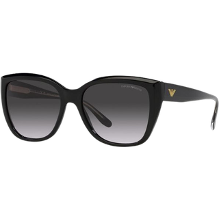 Emporio Armani Kvinde EA4198 50178G Solbriller Acetat Sort Grå Cat Eye Normal Skygge