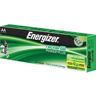 Energizer Recharge Power Plus Batteri genopladelig, AA, 1,2 V, pakke med 10 2000 mAh