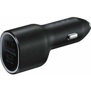 Samsung Car Charger Duo USB-C + USB-A 40W sort