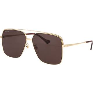 Gucci Mand GG1099SA 003 Solbriller Metal Guld Brun Pilot
