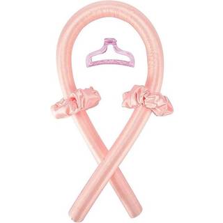 Heatless Hair Curlers - Få smukke krøller uden varme - Lyserød