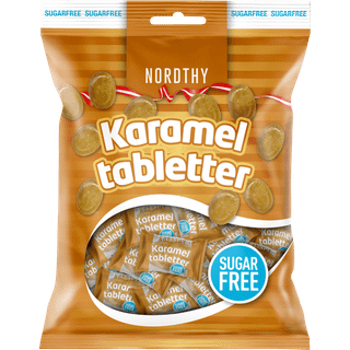 Nordthy Karameltabletter - 125 g