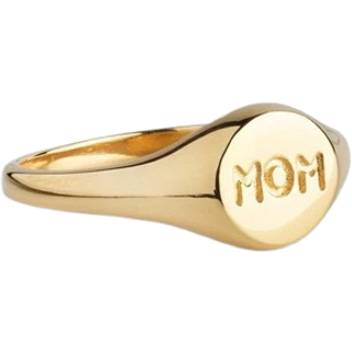 ENAMEL Copenhagen Ring - Mom Signet - Gold Colour