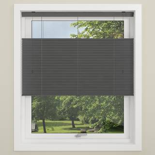 DEBEL Touch Split Plisségardin 130x160 cm - grå