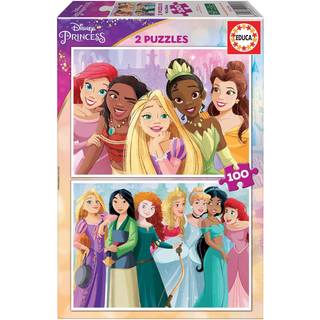 Educa Puslespil, Disney Princess - 2 x 100 brikker