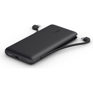 Belkin 10K PD Power Bank with Integrated Cables Powerbank - Sort - 10000 mAh
