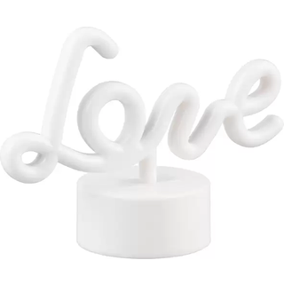Neon bordlampe rød Love inkl. LED - Liebe