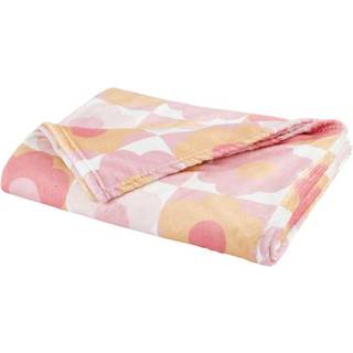 Catherine Lansfield Catherine Lansfield Pink Retro Daisy Soft and Cosy Fleece Throw