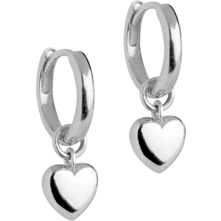 Amore Hoops Sterling Sølv Øreringe fra Enamel E376S
