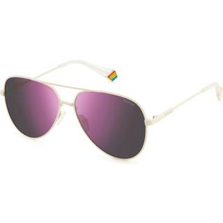 Polaroid PLD 6187/S Polarized SZJ/AI 60 Solbriller Mænd Hvid - Ivory White - 60mm