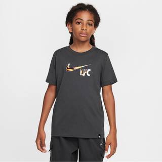 Liverpool FC Swoosh Nike Football-T-shirt til større børn - grå - XL