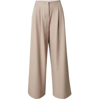 Vila - Vikaka Hw Pleated Pants - Damebukser - Feather Gray - 40