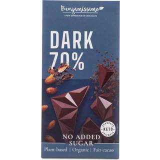 Benjamissimo Chokolade Sukkerfri, Mørk 70 %, 60 g