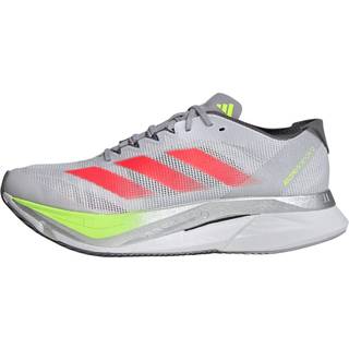 Adizero Boston 12 sko - Dash Grey / Lucid Red / Lucid Lemon - 38 2/3