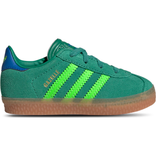Gazelle Comfort Closure Elastic Laces Kids sko - Semi Court Green / Solar Green / Blue Bird - 26 1/2