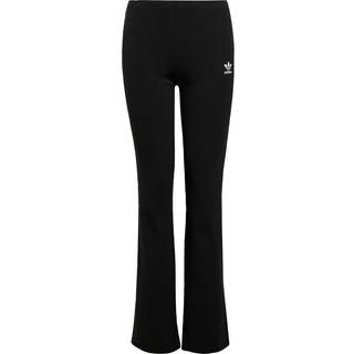Ribbed Flared Kids bukser - Black - 164