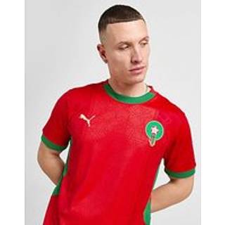 Men&#39;s Puma Morocco 2025 Home Jersey, Red, Size M, Clothing - Archive Green - M