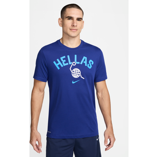Grækenland Nike Basketball-T-shirt til mænd - blå - S
