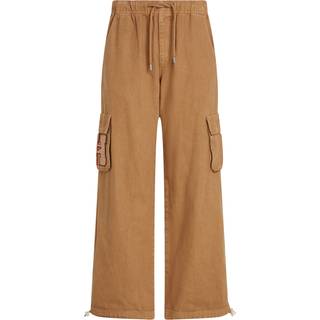 Logo Relaxed Straight Cargo Trousers