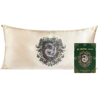 Kitsch X Harry Potter Slytherin Satin Pillowcase med lynl?s til h?r og hud - dobbeltsidet bl?dere end silke rynkefri maskine vaskbar frizz kontro