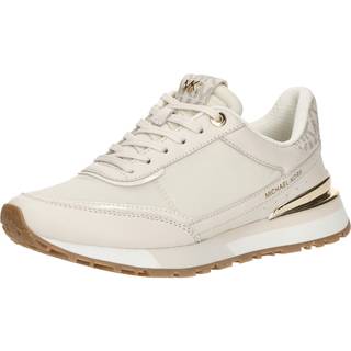 MK Nova Leather and Nylon Trainer - Natural - Michael Kors - EU 35
