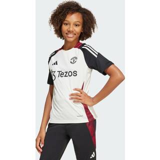 Manchester United Tiro 24 Kids træningstrøje - Off White / Black - 164