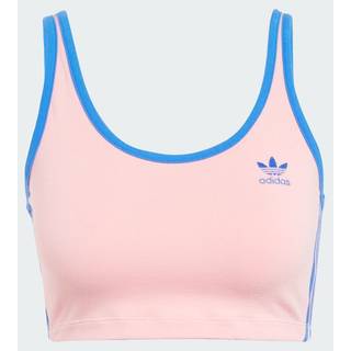 Top adidas Adicolor 3 Stripes Bra Top Semi Pink Spark/ Blue M - Blue - M