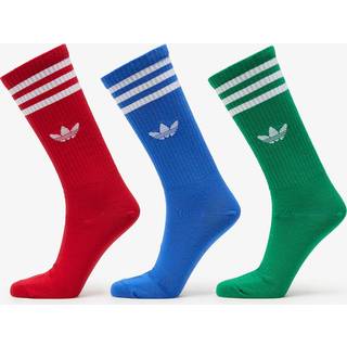 Solid Crew strømper, 3 par - Blue / Red / Green - 40-42