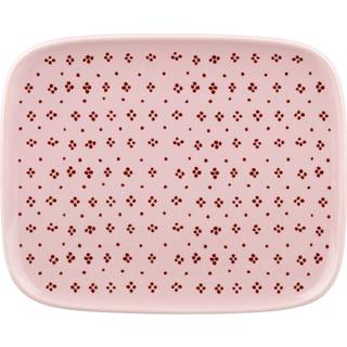 Marimekko Muija Tallerken 12x15 Cm / Kastanje - Asietter Stentøj Rosa - 073851-138