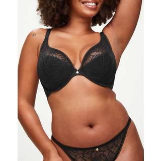KBX KBX Black Padded Alice Lace Triangle Bralette