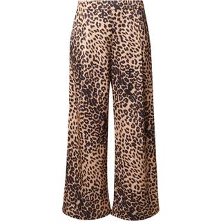ONLY Curve ONLY Curve Brown Leopard Print Wide Trousers