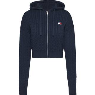 Cable Knit Zip-Thru Sweatshirt