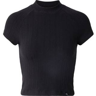 Slim Textured Rib T-shirt - Black - L