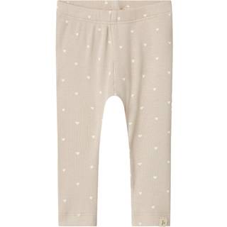 Lil Atelier Gray Morn Heart Leggings