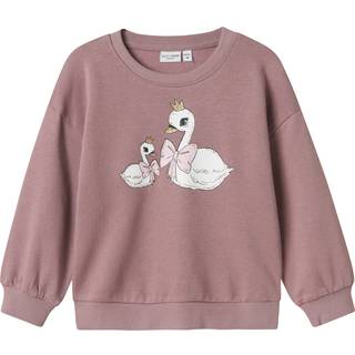 Name It Elderberry/swans Long Sweatshirt