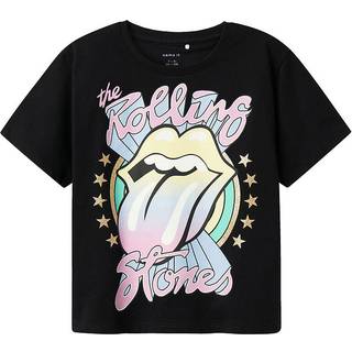 Name It Name It Black Rolling Stones Short Sleeve Graphic T-Shirt