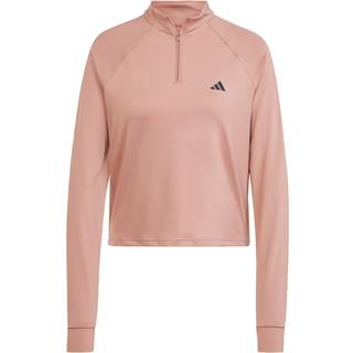 Train Essentials Minimal Branding 1/4-Zip Cover Up overdel - Warm Clay / Black - L