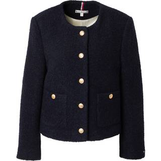 Wool Blend Bouclé Cropped Jacket