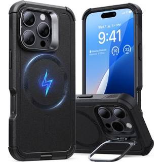 ESR Cyber Armor Cover Kickstand HaloLock MagSafe iPhone 16 Pro Black