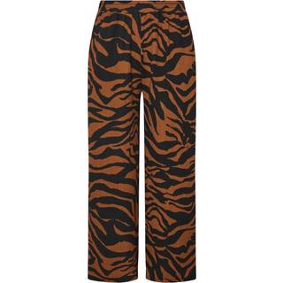 Yours Curve Yours Curve Black Zebra Print Side Stripe Trousers