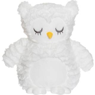 Teddykompaniet varmebamse ugle 35 cm - hvid