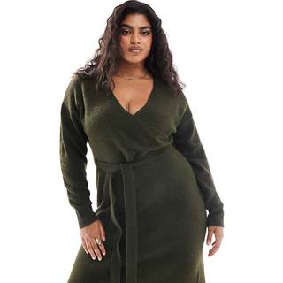 Yours Curve Yours Curve Natural Wrap Jumper Dress