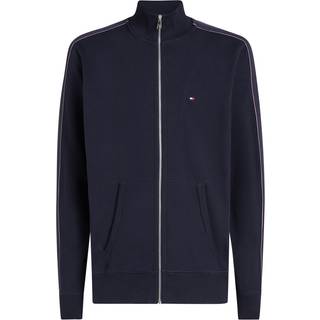 Contrast Tape Zip-Thru Sweatshirt