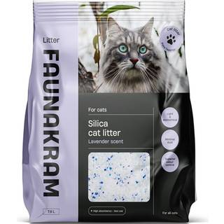 Faunakram - Silica cat litter with lavender scent - 7.6L