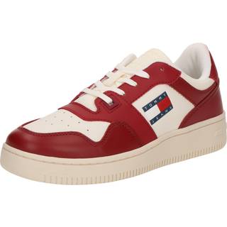 Tommy Hilfiger Red Leather Women Sneakers